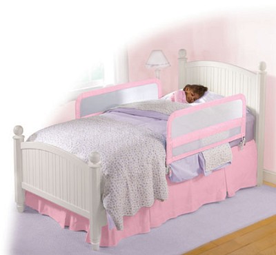 Summer Infant Sure & Secure Mesh Double Bedrail In Pink